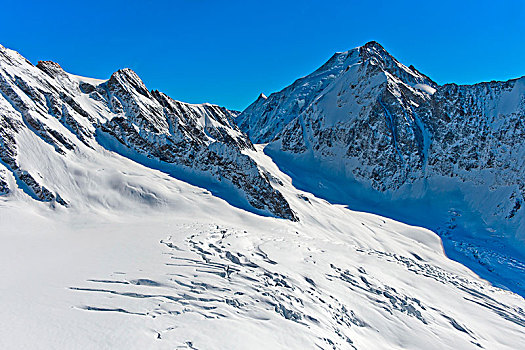 积雪,背景,顶峰,瓦莱,瑞士,欧洲