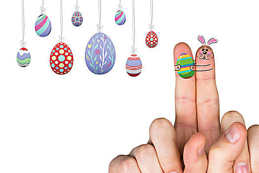手指,复活节兔子