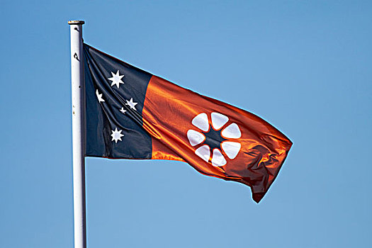 北领地州,旗帜,阿德莱德,河,澳大利亚