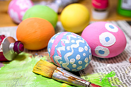 涂绘,复活节,蛋