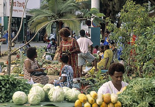 食品市场,维拉港,瓦努阿图