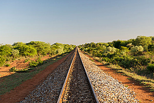 风景,铁路线,马普托,津巴布韦,省