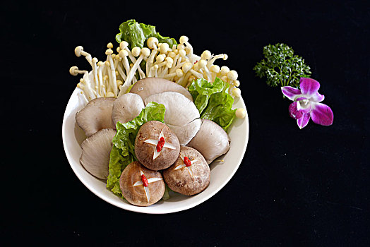 重庆火锅菜品-素菜类-四蔬拼盘