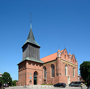教区教堂,马尔堡,博美狗,波兰,欧洲