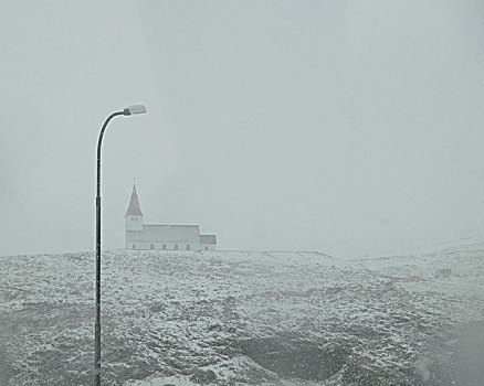 教堂,雾