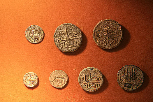 马来西亚,马六甲博物馆内展出的波斯银币