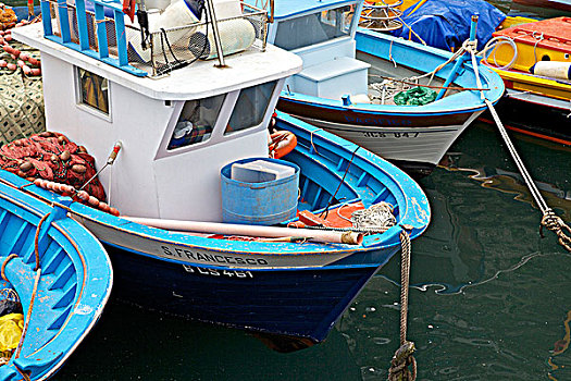 小,渔船,港口,码头,大,索伦托,坎帕尼亚区,意大利