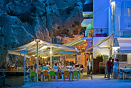 海边,餐馆,渔村,马耳他