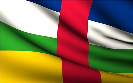 飞,旗帜,中非共和国,国家