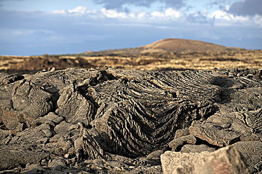 火山岩,靠近,瓦克拉,大,岛屿,夏威夷,美国