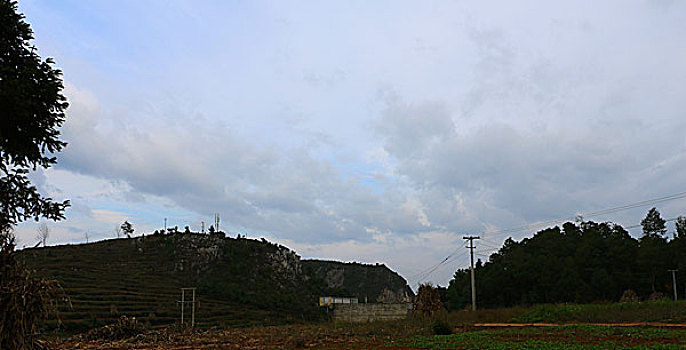 乌蒙风光,贵州,威宁,乌蒙山,风光,天空,云,村庄