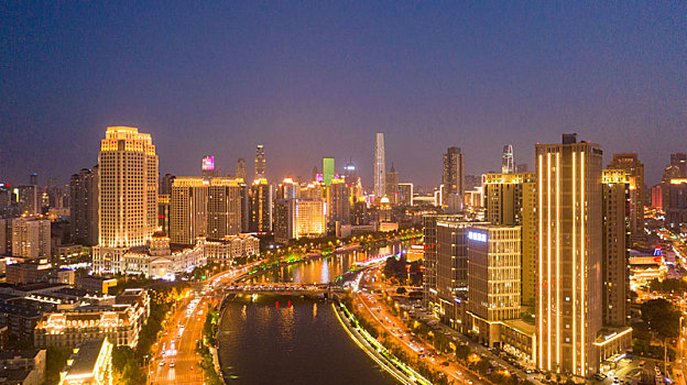 天津城市风光夜景