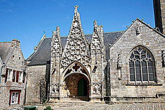 法国,布列塔尼半岛,菲尼斯泰尔,教区教堂,13世纪,14世纪,世纪
