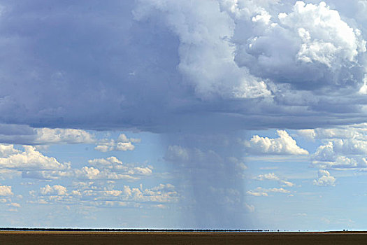 积雨云,上方,埃托沙国家公园,纳米比亚,非洲