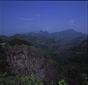 武夷山,飘流,山峰,水,江,船