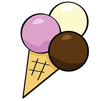 卡通,冰淇淋