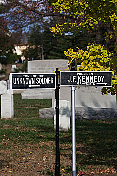 美国,弗吉尼亚,阿灵顿,阿灵顿国家公墓,标识