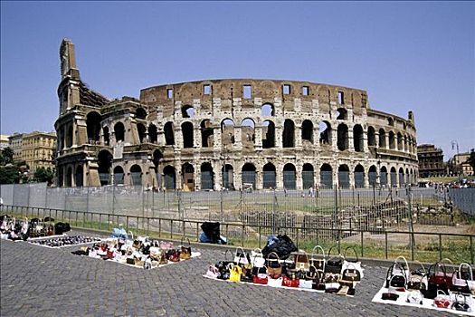 包,销售,角斗场,罗马圆形大剧场,街道,罗马,意大利,欧洲