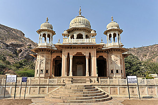 墓地,王室,斋浦尔,拉贾斯坦邦,印度,亚洲