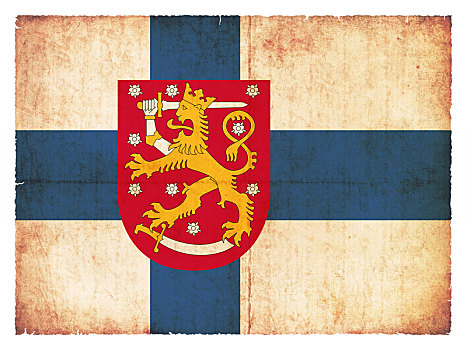 低劣,旗帜,芬兰,纹章