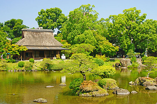 传统,日本,老,房子