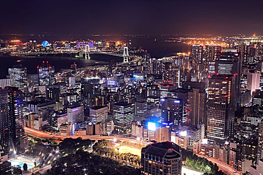 夜景,东京