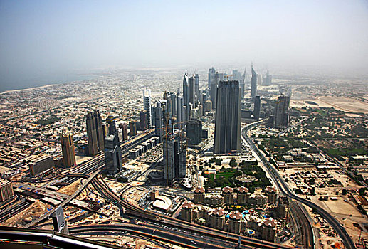 风景,迪拜,天际线,建筑,酋长,道路,市区,阿联酋,中东