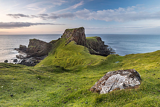 岩石海岸,斯凯岛,内赫布里底群岛,苏格兰,英国,欧洲