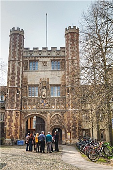 入口,圣三一学院,剑桥,英国