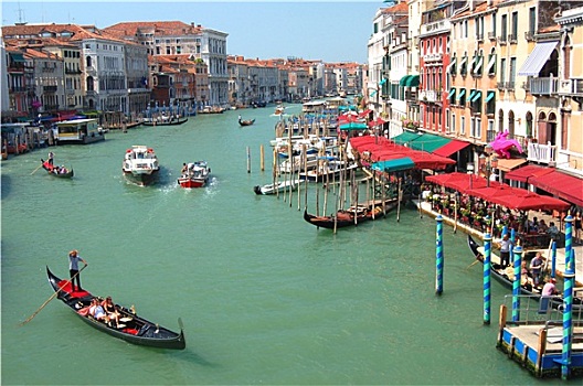 风景,桥,威尼斯,意大利