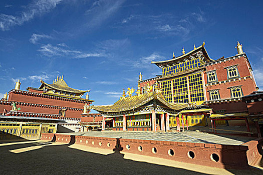 塔,寺院,香格里拉,云南,中国