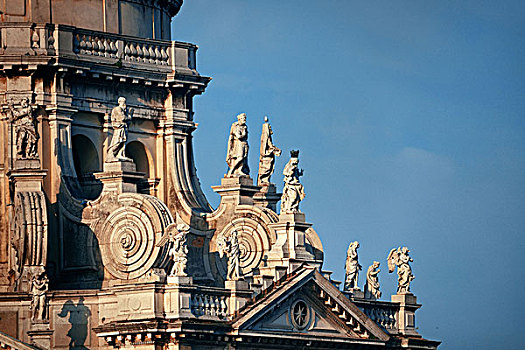 威尼斯,教堂,圣马利亚,行礼,特写,雕塑,意大利