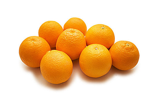 许多,橘子,隔绝,白色
