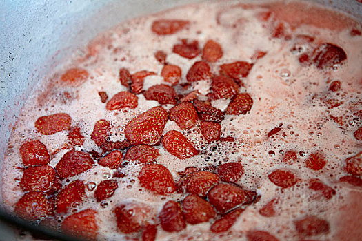 草莓,果酱,制作