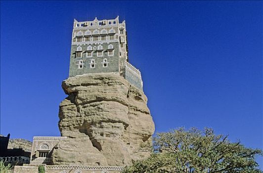 也门,萨那,宫殿,石头