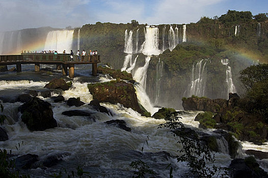 巴西,伊瓜苏,国家公园,伊瓜苏瀑布,阿根廷