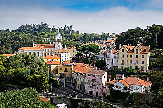 俯视,辛特拉,葡萄牙
