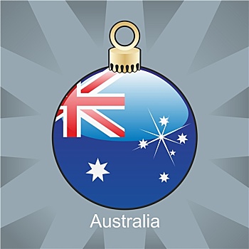 澳大利亚,旗帜,圣诞节,形状