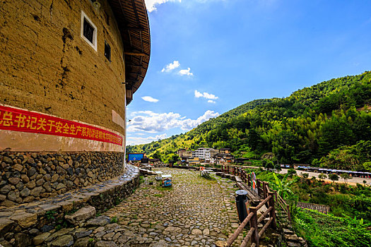 中国福建初溪客家土楼群