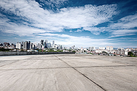 空,水泥地,城市,现代