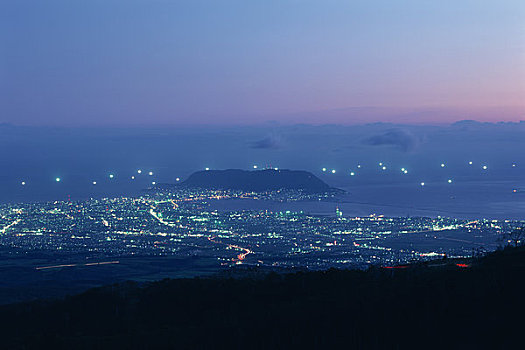 夜景,函馆