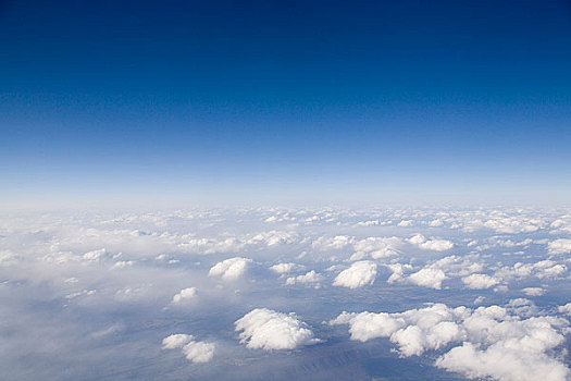 云,天空,飞机