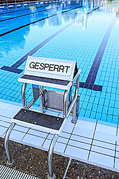 公共泳池,标识,德国,马德拉岛,葡萄牙,欧洲