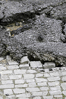 鹅卵石,水泥