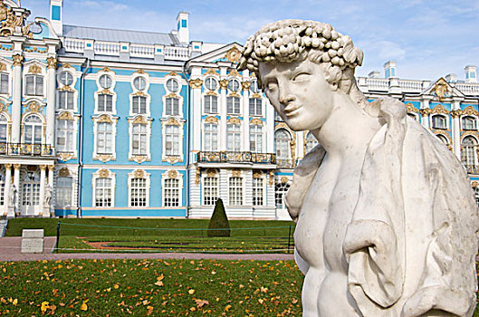 俄罗斯,彼得斯堡,宫殿,雕塑,花园,户外,使用,河,操作,信息