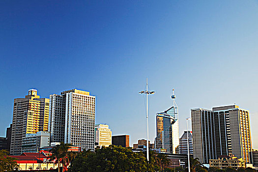 市区,摩天大楼,德班,南非