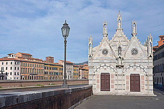 欧洲,意大利,托斯卡纳,比萨,教堂,13世纪