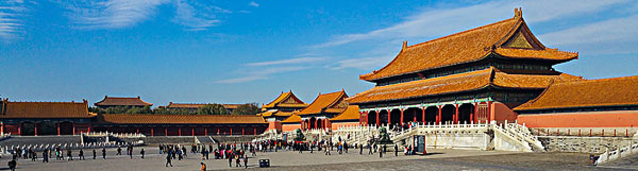 北京,传统建筑,紫禁城,故宫博物院琉璃墙古建筑