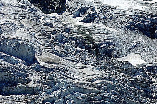 冰河,阿尔卑斯山,瓦莱,瑞士,欧洲