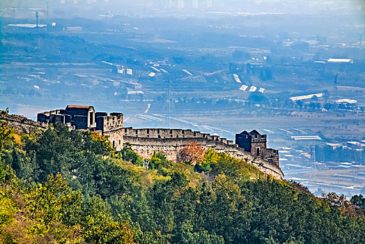 河北省山海关角山长城建筑景观